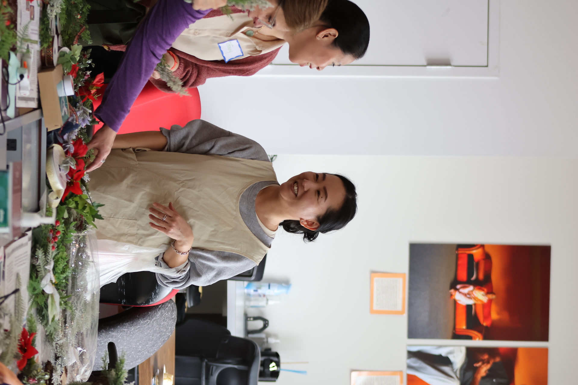Community members connecting at an event